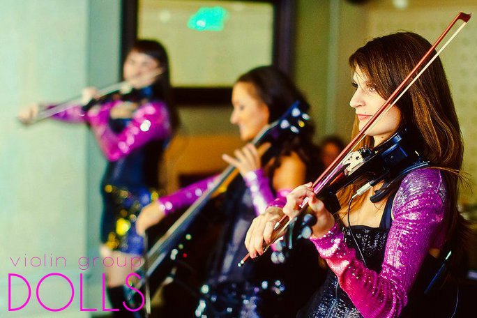 Инструментальное электро шоу&nbsp;Violin Group DOLLS - скрипичное шоу и фоновая музыка : 