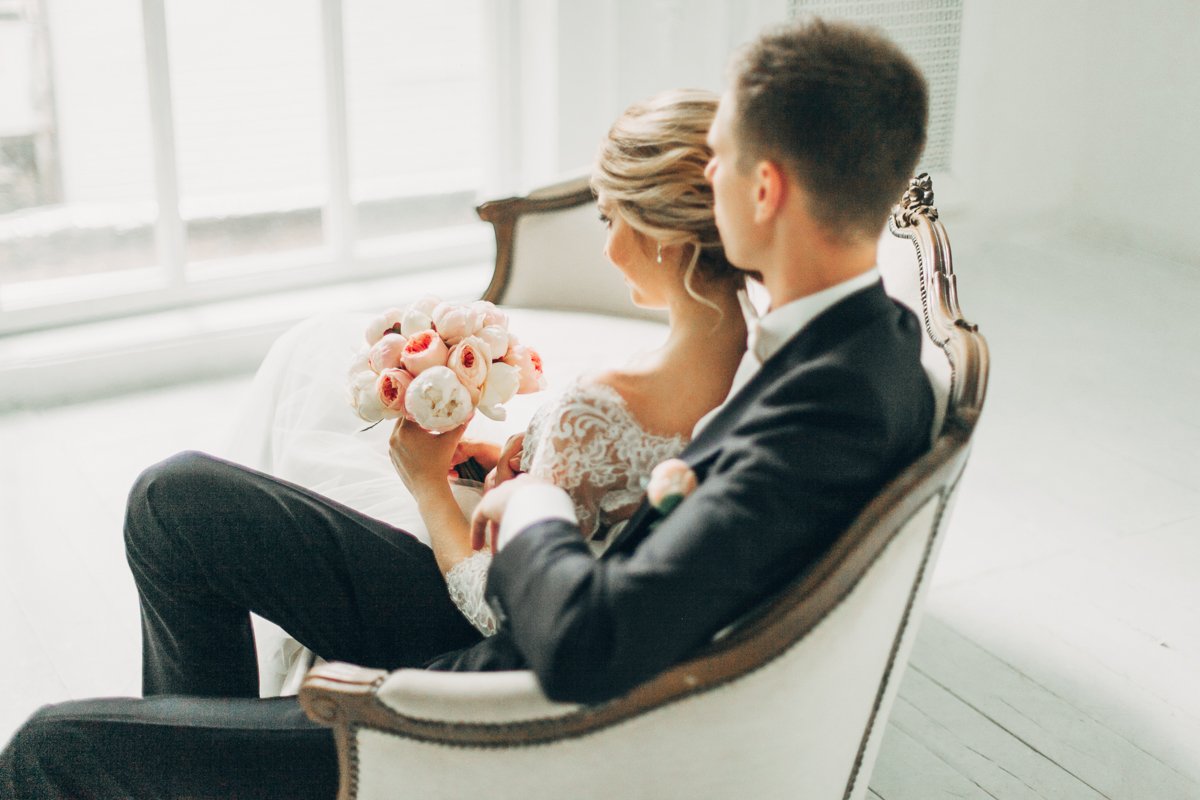 Счастливые молодожены&nbsp;WEDDING BAND : 